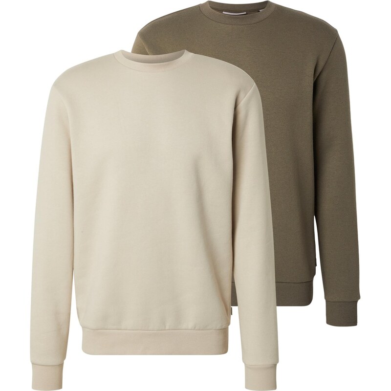 Only & Sons Mikina ONSCERES sivobéžová / olivová 67318204