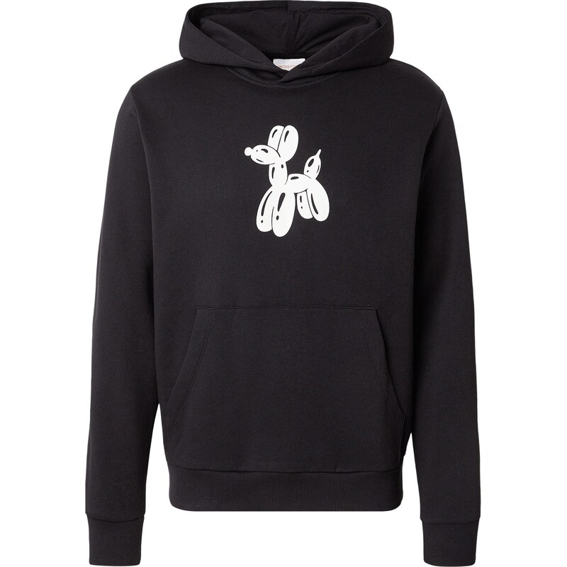 JACK & JONES Mikina JOROBJECT čierna / biela 67318195