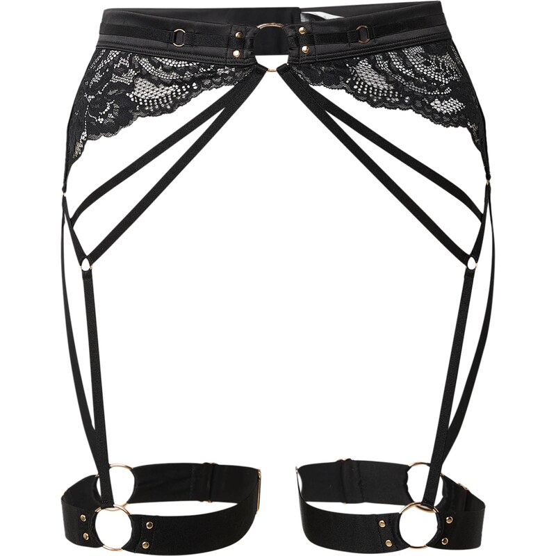 Hunkemöller Podväzky Emmeline Sb čierna 67318201