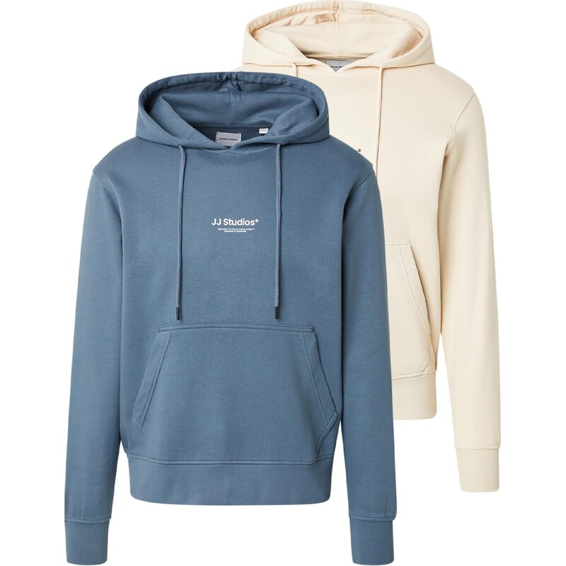 JACK & JONES Mikina JJESOHO krémová / zafírová / čierna / biela 67318206