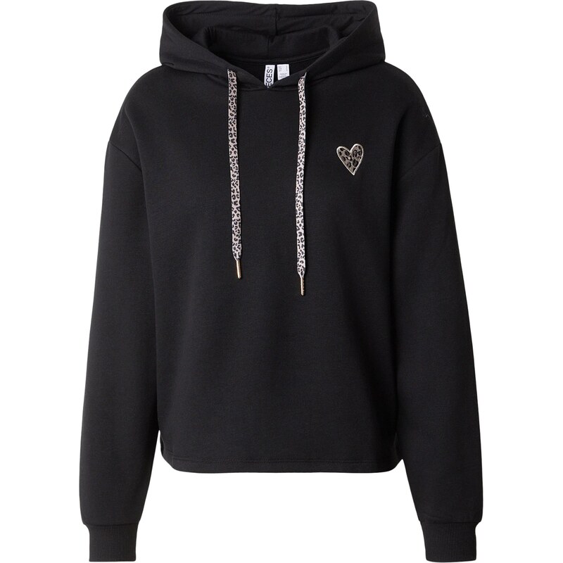 PIECES Mikina PCCHILLI béžová / čierna 67318223