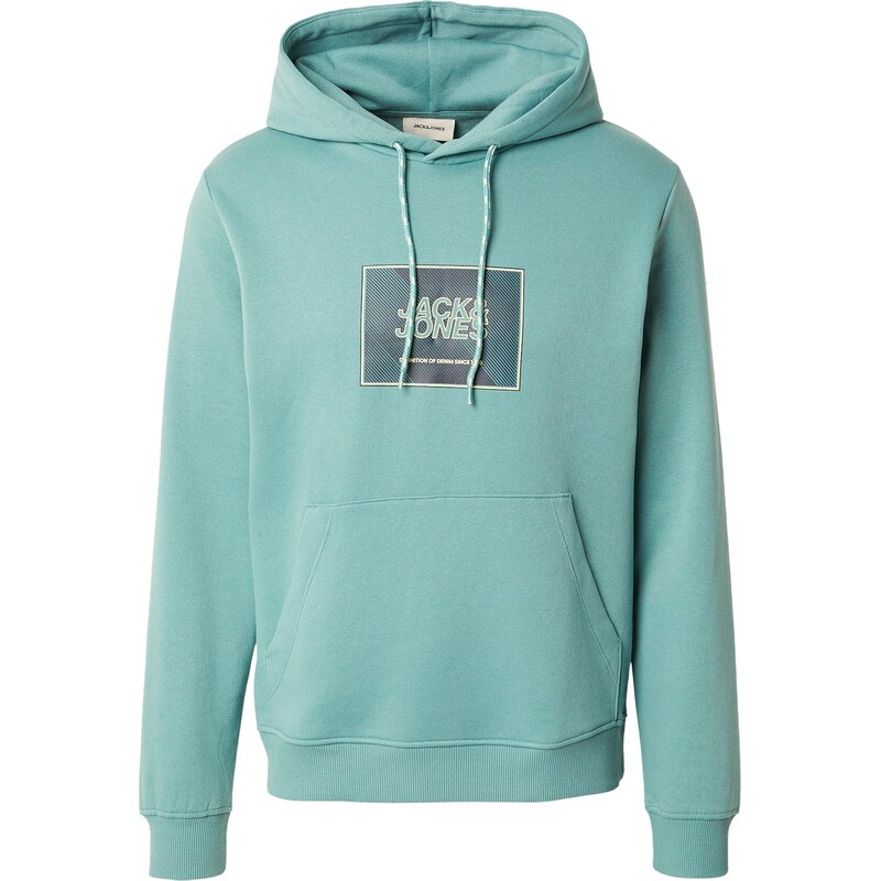 JACK & JONES Mikina JJRAIN námornícka modrá / vodová / biela 67318245
