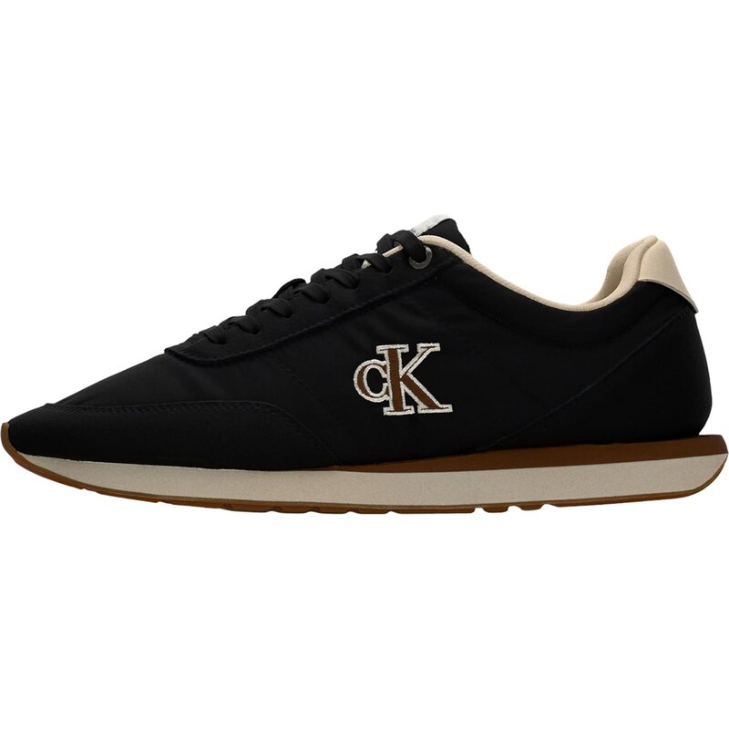 Calvin Klein Nízke tenisky RETRO RUNNER ESS krémová / tmavohnedá / 67318251