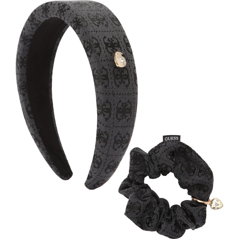 GUESS Bižutéria do vlasov Noelle II zlatá / tmavosivá / čierna / 67318310