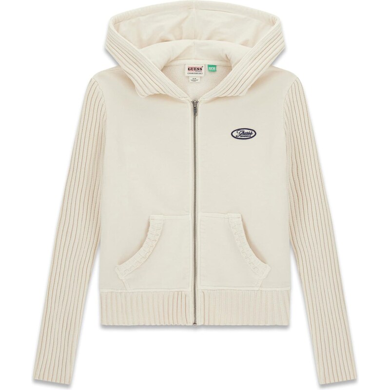 GUESS Originals Tepláková bunda piesková / námornícka modrá 67318333