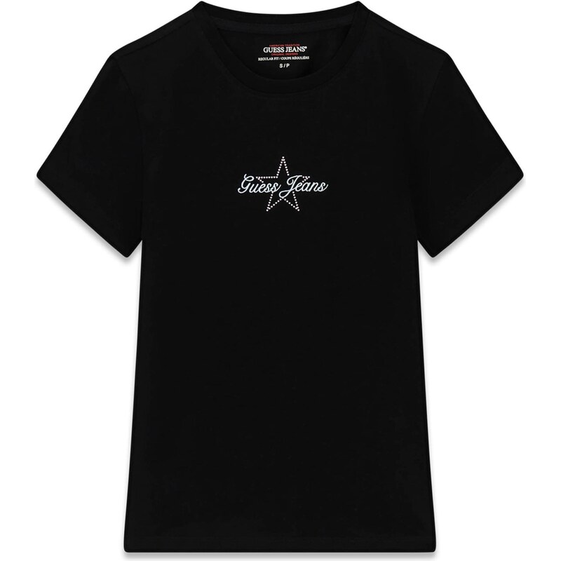 GUESS JEANS Tričko svetlomodrá / čierna 67318329