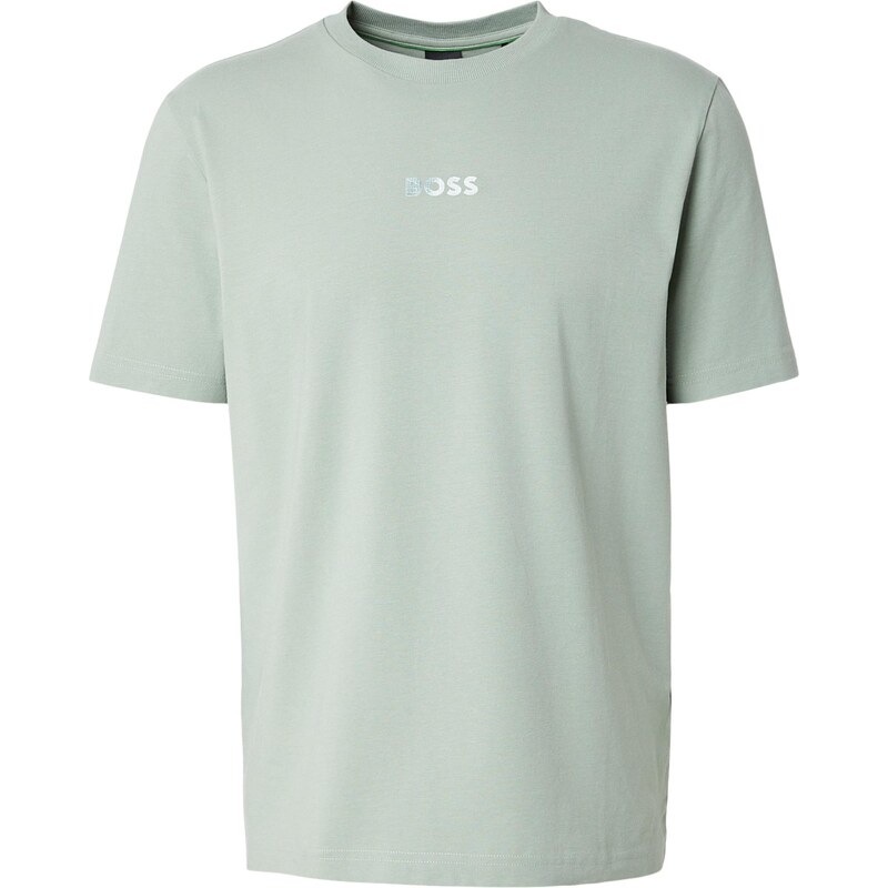 BOSS Tričko TS_Join GRX pastelovo zelená / strieborná 67318336