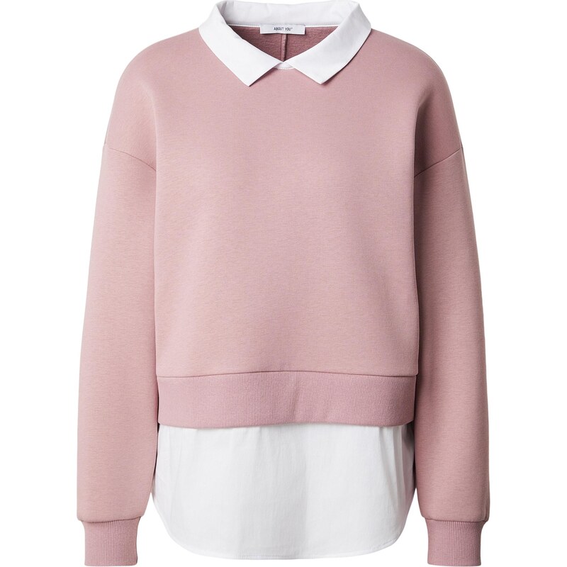 ABOUT YOU Mikina Victoria eozín / biela 67318330