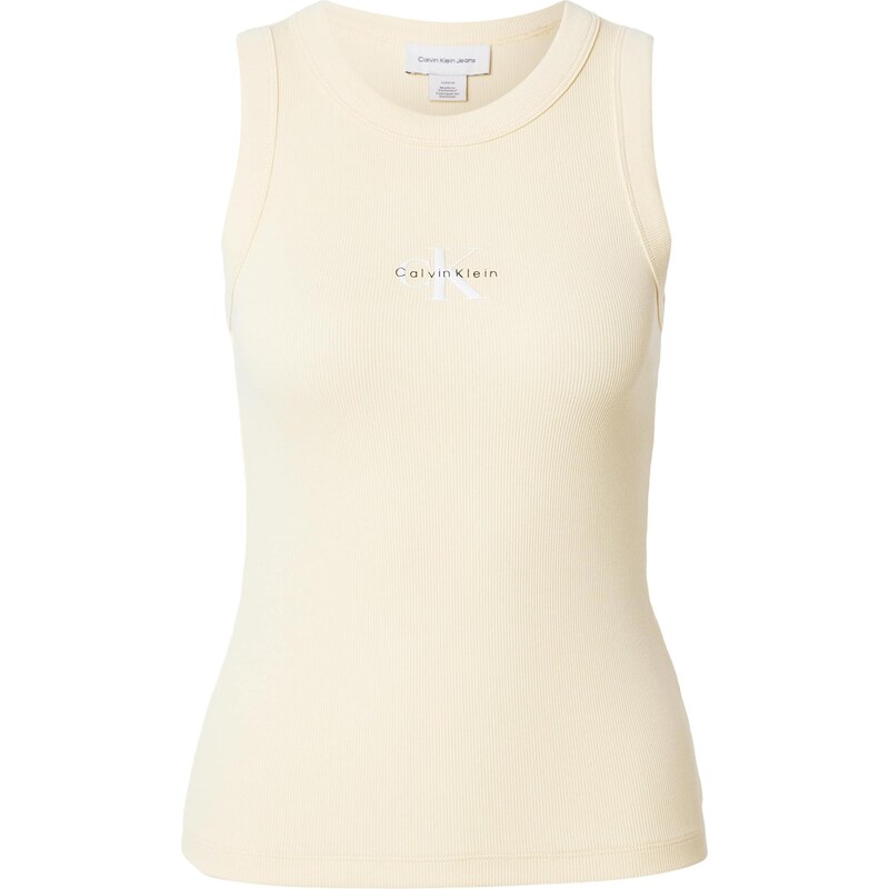 Calvin Klein Jeans Top svetložltá / čierna / biela 67318349