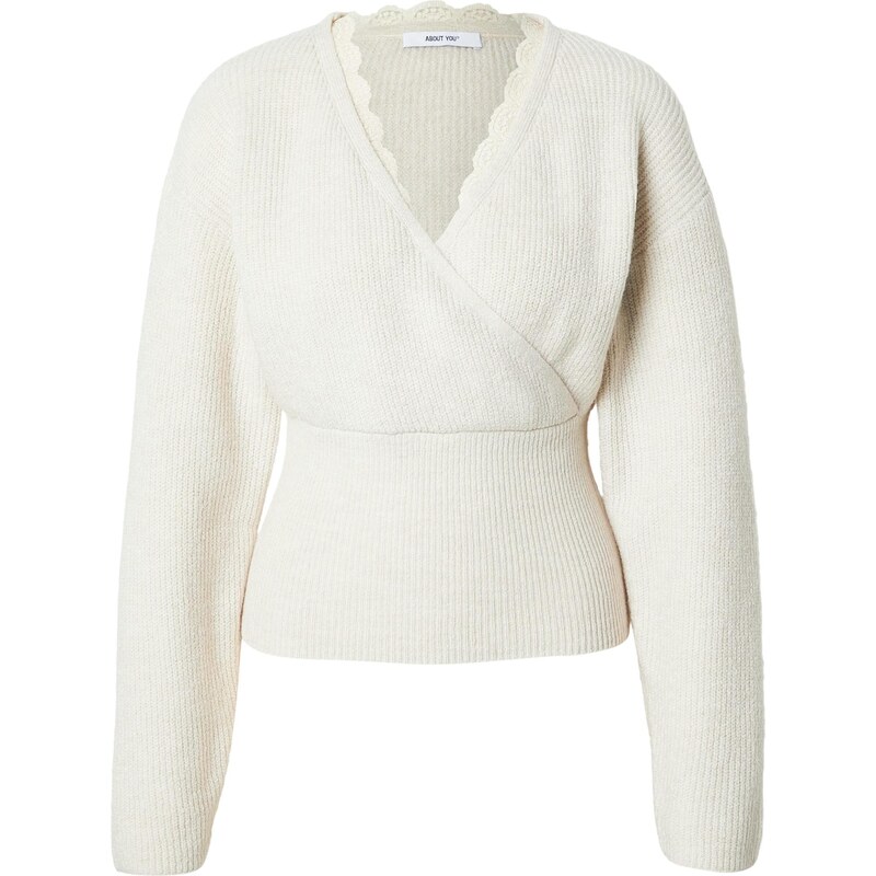 ABOUT YOU Sveter Reign prírodná biela 67318358