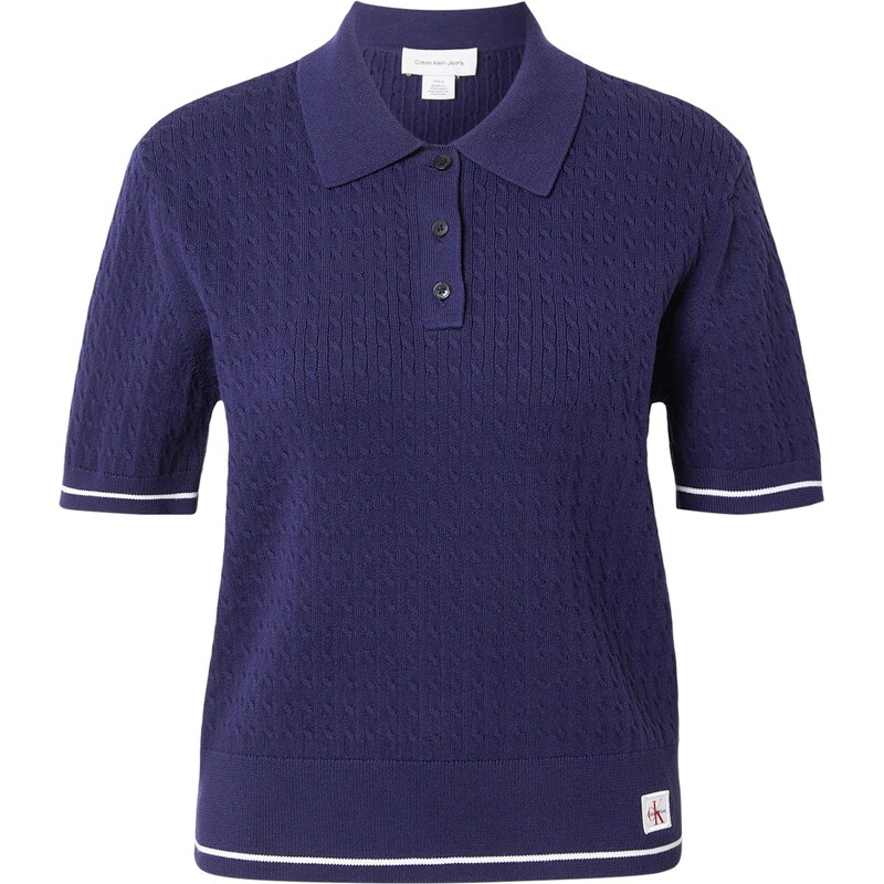 Calvin Klein Jeans Sveter černicová / biela 67318368