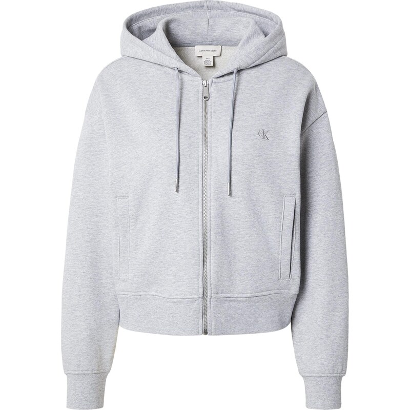 Calvin Klein Jeans Tepláková bunda sivá 67318380