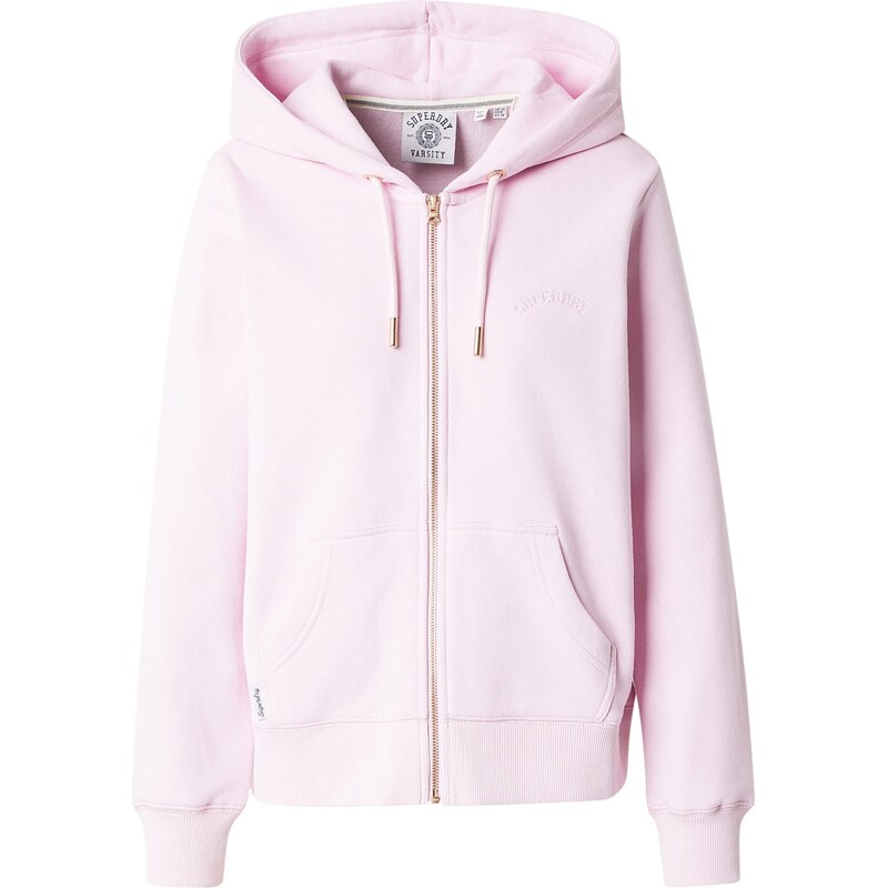 Superdry & Co Tepláková bunda Essential svetloružová 67318408