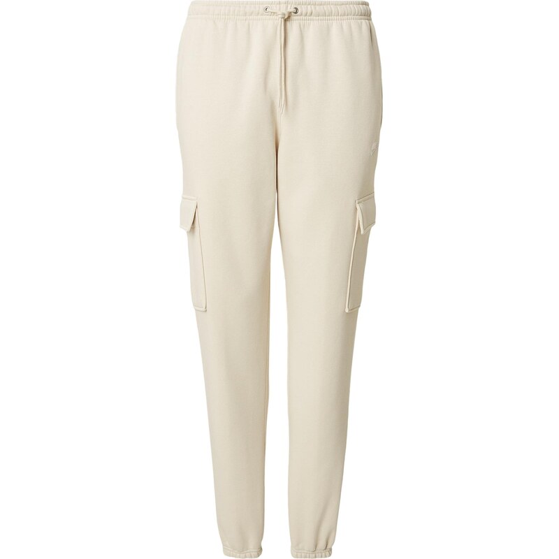 Nike Sportswear Nohavice CLUB béžová / biela 67318432