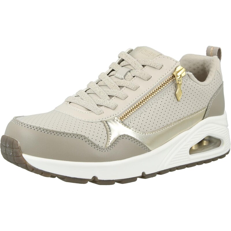 SKECHERS Nízke tenisky UNO zlatá / tmavošedá / sivobéžová 67318500