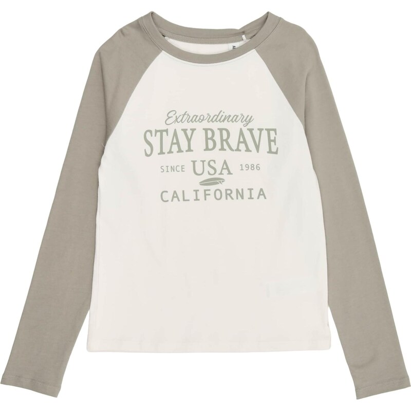 ABOUT YOU Tričko Gina pastelovo zelená / biela 67318562