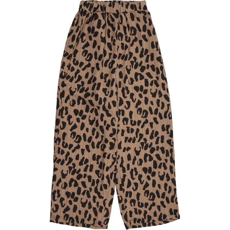 ABOUT YOU Nohavice Fanny farba ťavej srsti / čierna 67318567