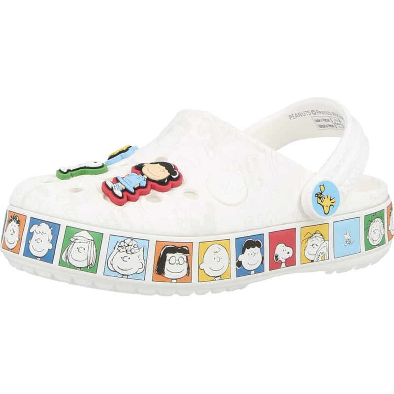 Crocs Otvorená obuv Peanuts modrá / zelená / karmínovo červená / biela 67318601