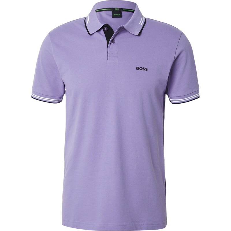 BOSS Tričko Paul levanduľová / čierna / biela 67318598