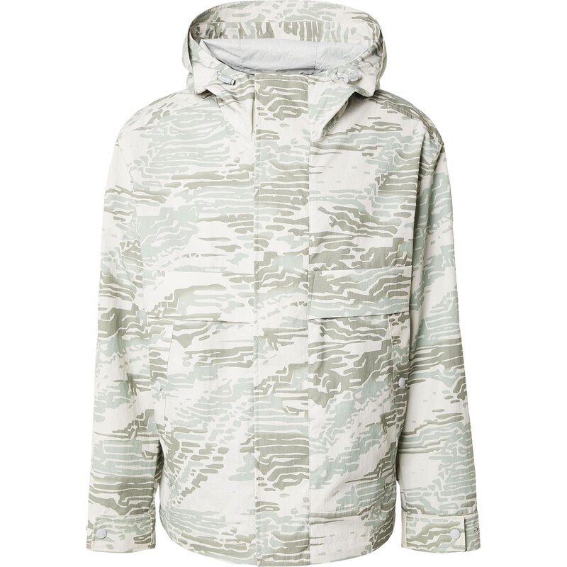 BOSS Prechodná bunda Ocombo sivobéžová / pastelovo zelená / šedobiela 67318619