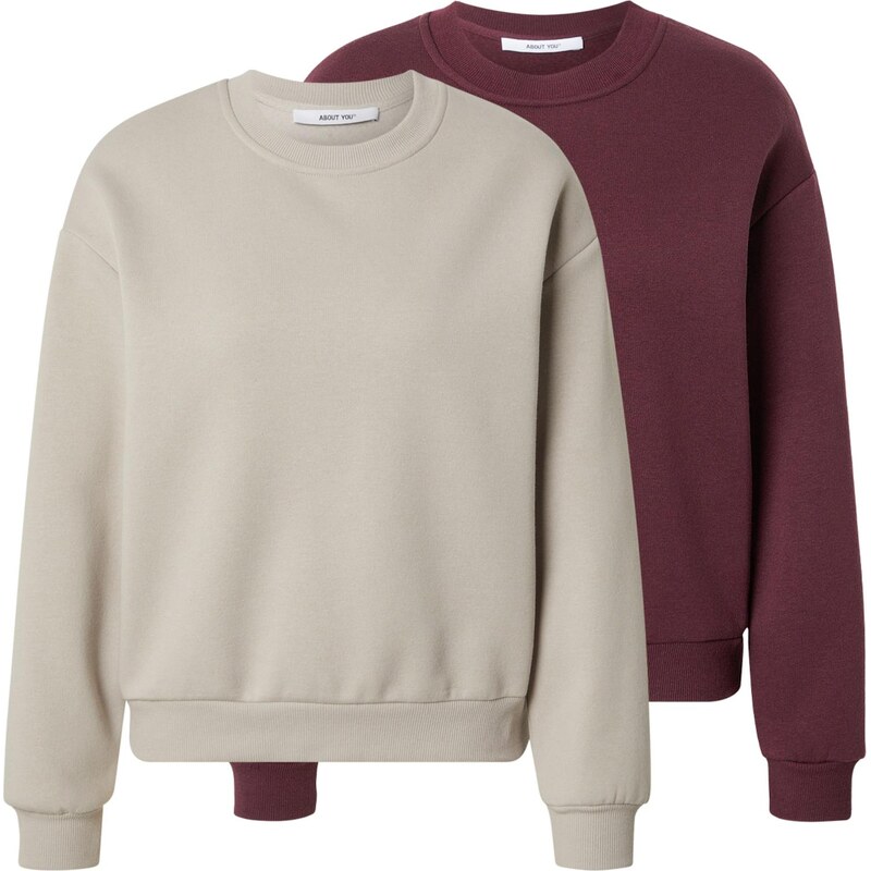ABOUT YOU Mikina Ina nebielená / rubínová 67318651