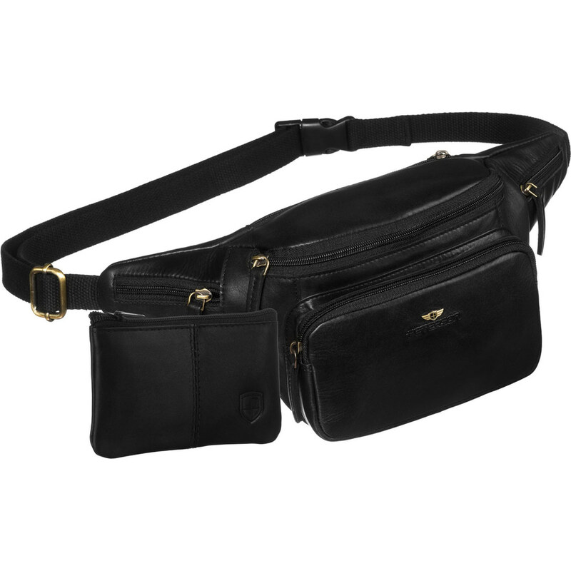 Peterson Čierna pánska kožená ľadvinka na pás – klasický a praktický 65292280