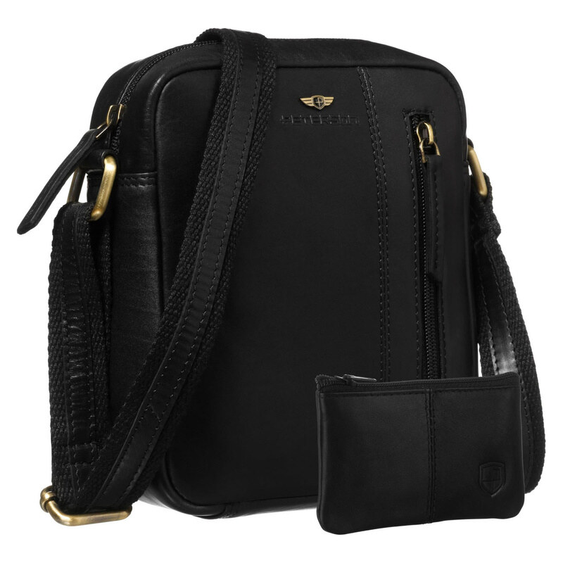 Peterson Čierna pánska crossbody taška z pravej kože – elegantná a 65292274