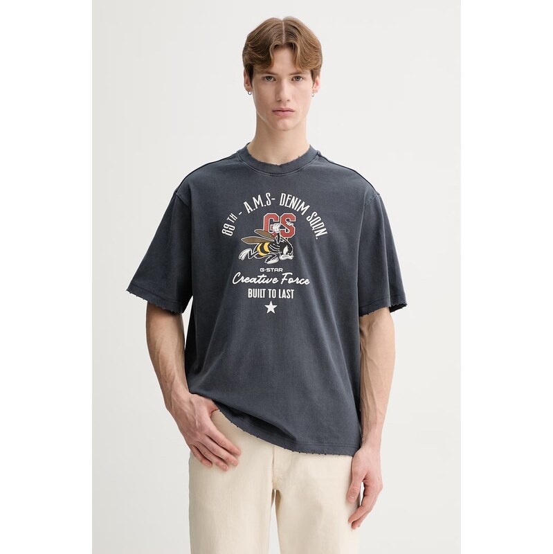 Bavlnené tričko G-Star Front gr angry bee loose 67320467