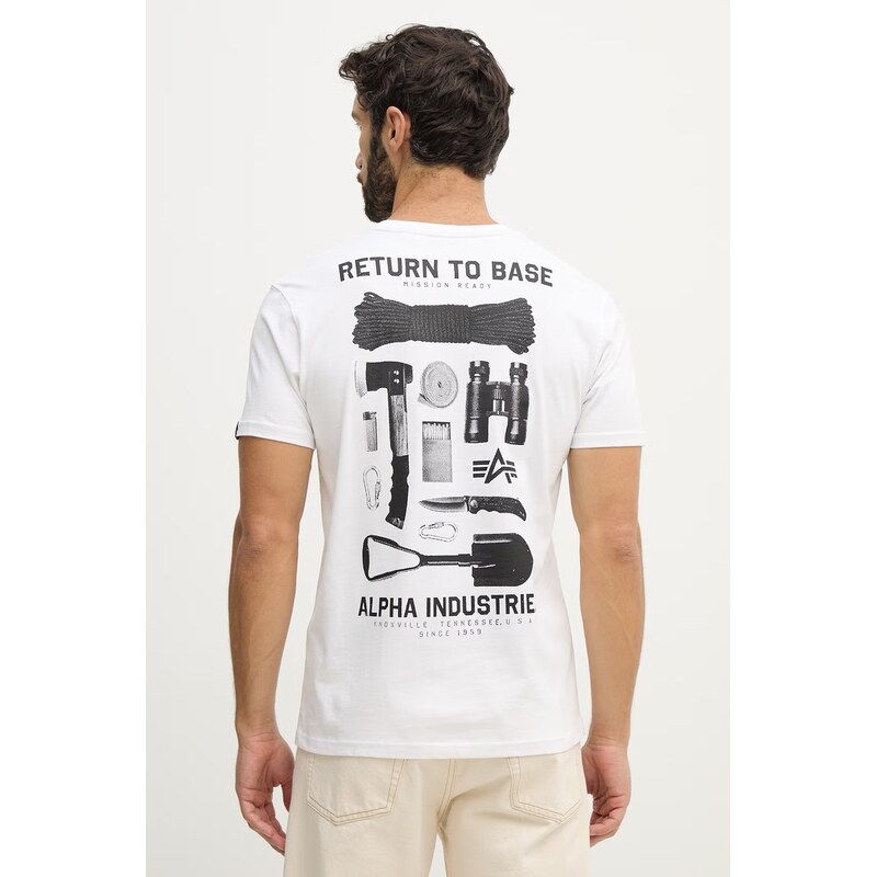 Bavlnené tričko Alpha Industries Return To Base 67320471