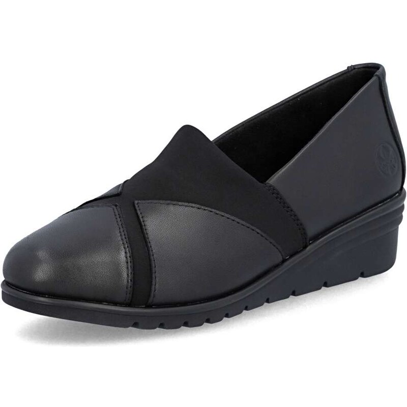 Dámske mokasíny RIEKER L5354-00 čierna S6 67322152