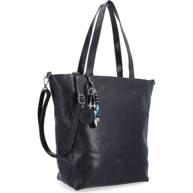 Kožená kabelka cez rameno Noelia Bolger čierna NB 3102 C 67327055