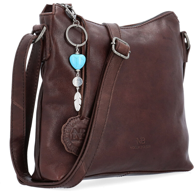 Kožená kabelka crossbody Noelia Bolger hnedá NB 3100 H 67327059