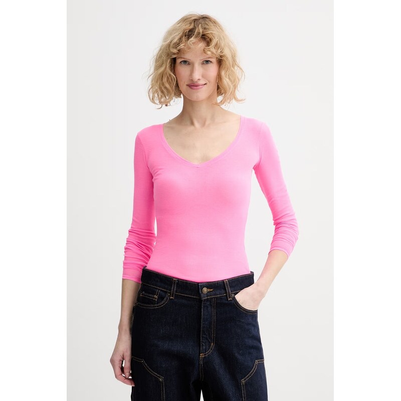 Bavlnené tričko s dlhým rukávom American Vintage 67231523