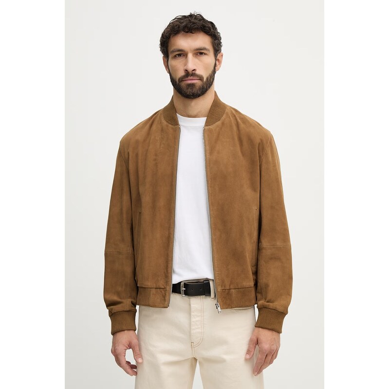 Semišová bunda bomber BOSS H-Muller 67340035