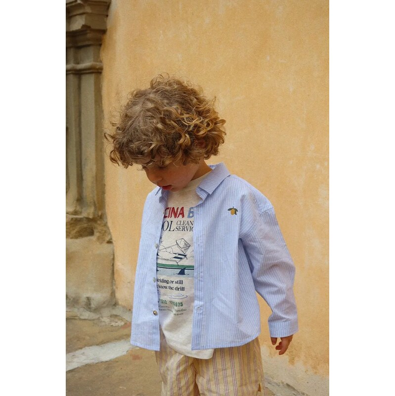 Detská bavlnená košeľa Konges Sløjd WES SHIRT GOTS 67329135