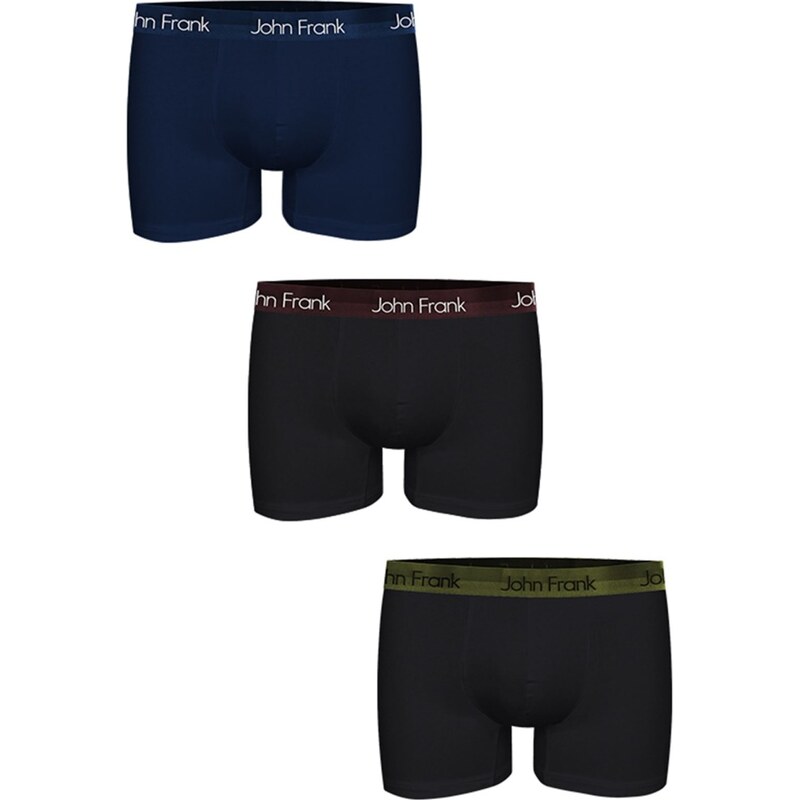 Pánske boxerky John Frank JF3BPB04 3PACK 67671289