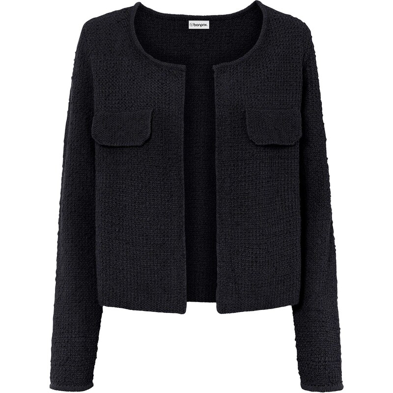 bonprix Hrubo pletený sveter, farba čierna 49696672