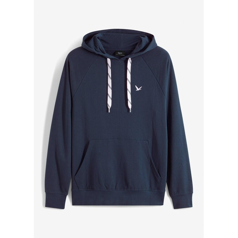 bonprix Mikina s kapucňou z bio bavlny, farba modrá 47459958