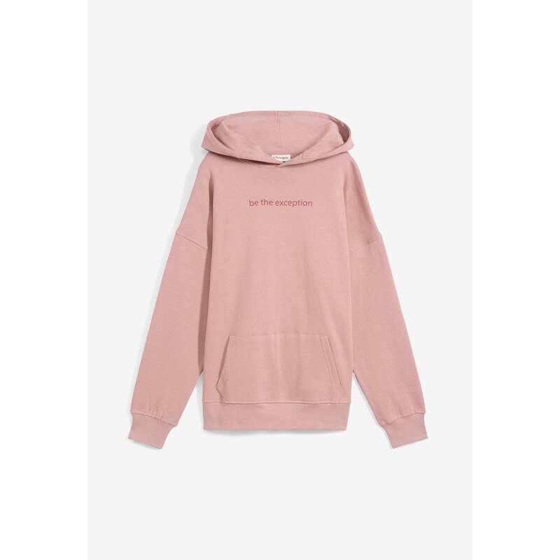 bonprix Mikina s kapucňou z čistej bio bavlny, farba ružová 62055437