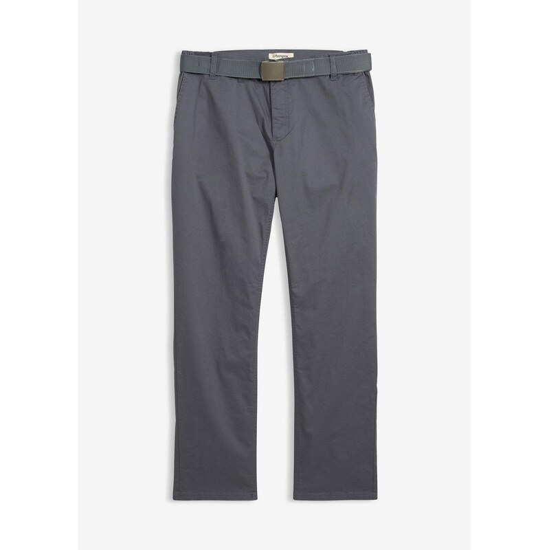bonprix Chino nohavice, Regular Fit, strečové, s opaskom, rovné, farba 67330044