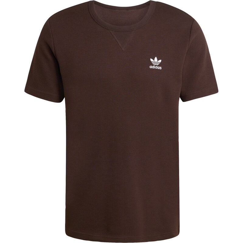 ADIDAS ORIGINALS Tričko Trefoil Essentials tmavohnedá / biela 67334951