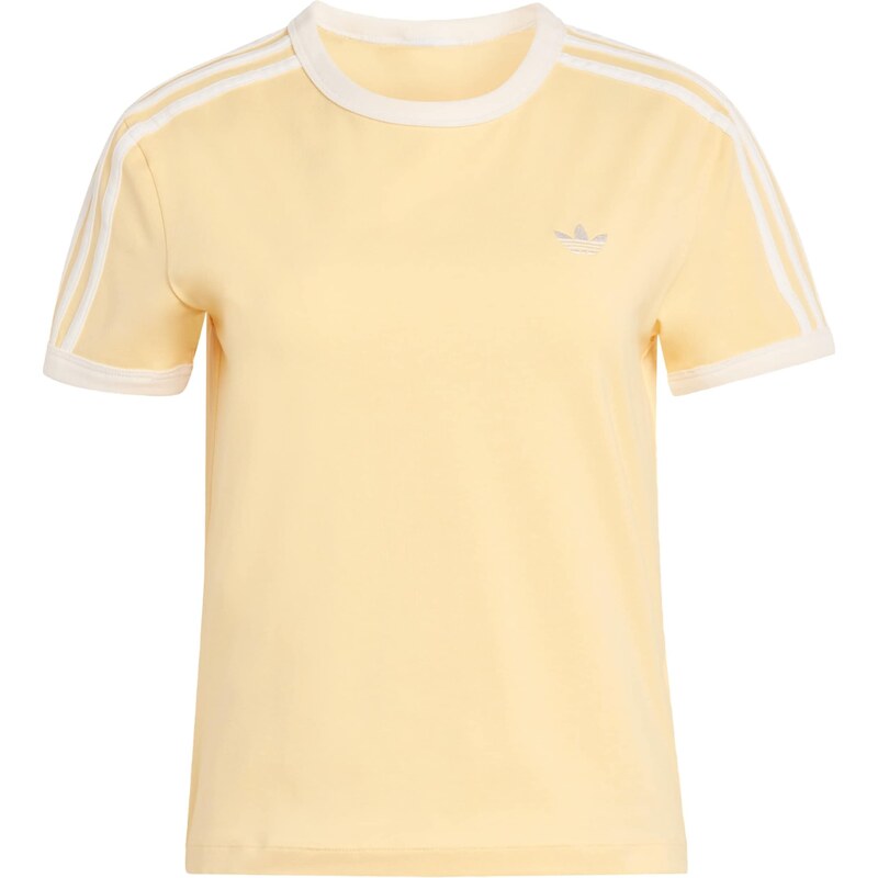 ADIDAS ORIGINALS Tričko 3 STRIPES SLIM svetložltá / šedobiela 67334983