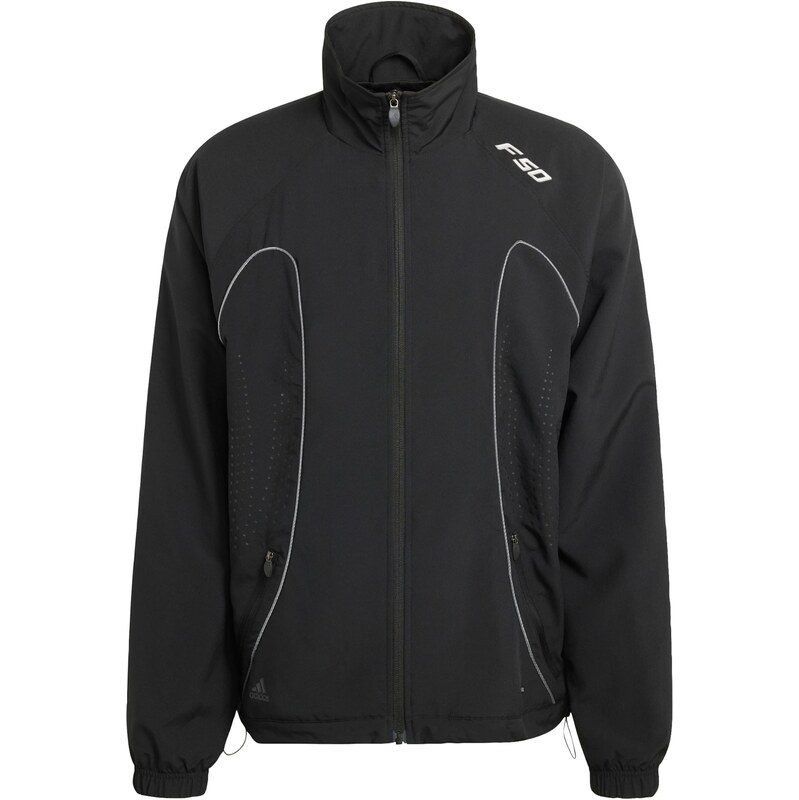 ADIDAS ORIGINALS Prechodná bunda F50 svetlosivá / čierna 67335002