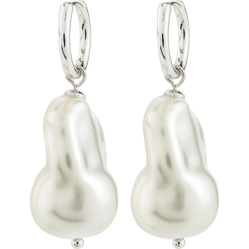 Pilgrim Náušnice Radley strieborná / perlovo biela 67335037