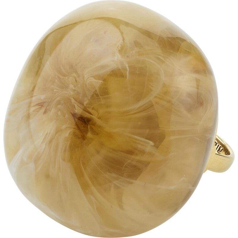 Pilgrim Prsteň Aase hnedá / zlatá 67335040