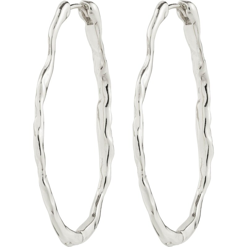 Pilgrim Náušnice Timber strieborná 67335051