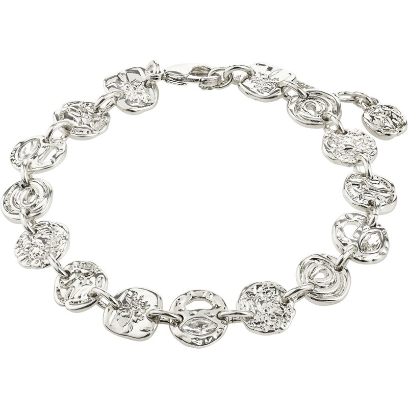 Pilgrim Náramok Fire strieborná 67335054