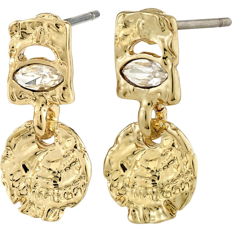 Pilgrim Náušnice Fire zlatá 67335062