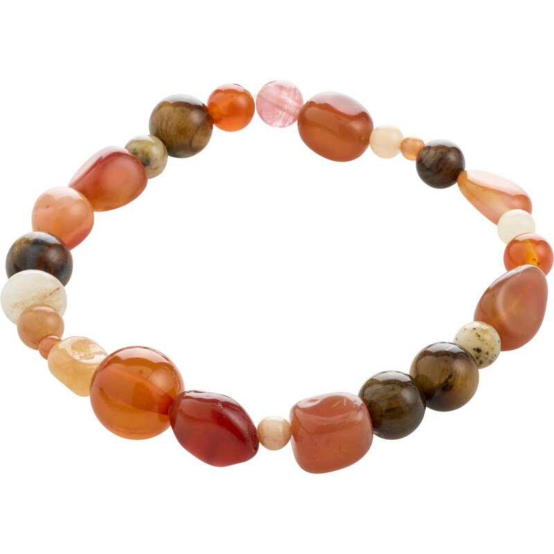 Pilgrim Náramok Iris béžová / hnedá / oranžová / ružová 67335063