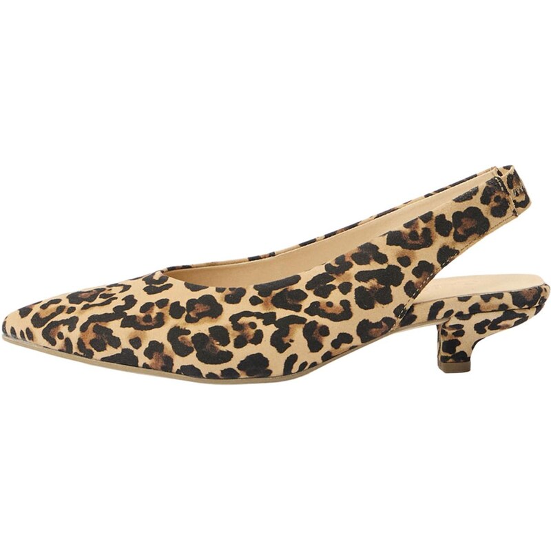 GABOR Lodičky s otvorenou pätou béžová / hnedá / čierna 67335214